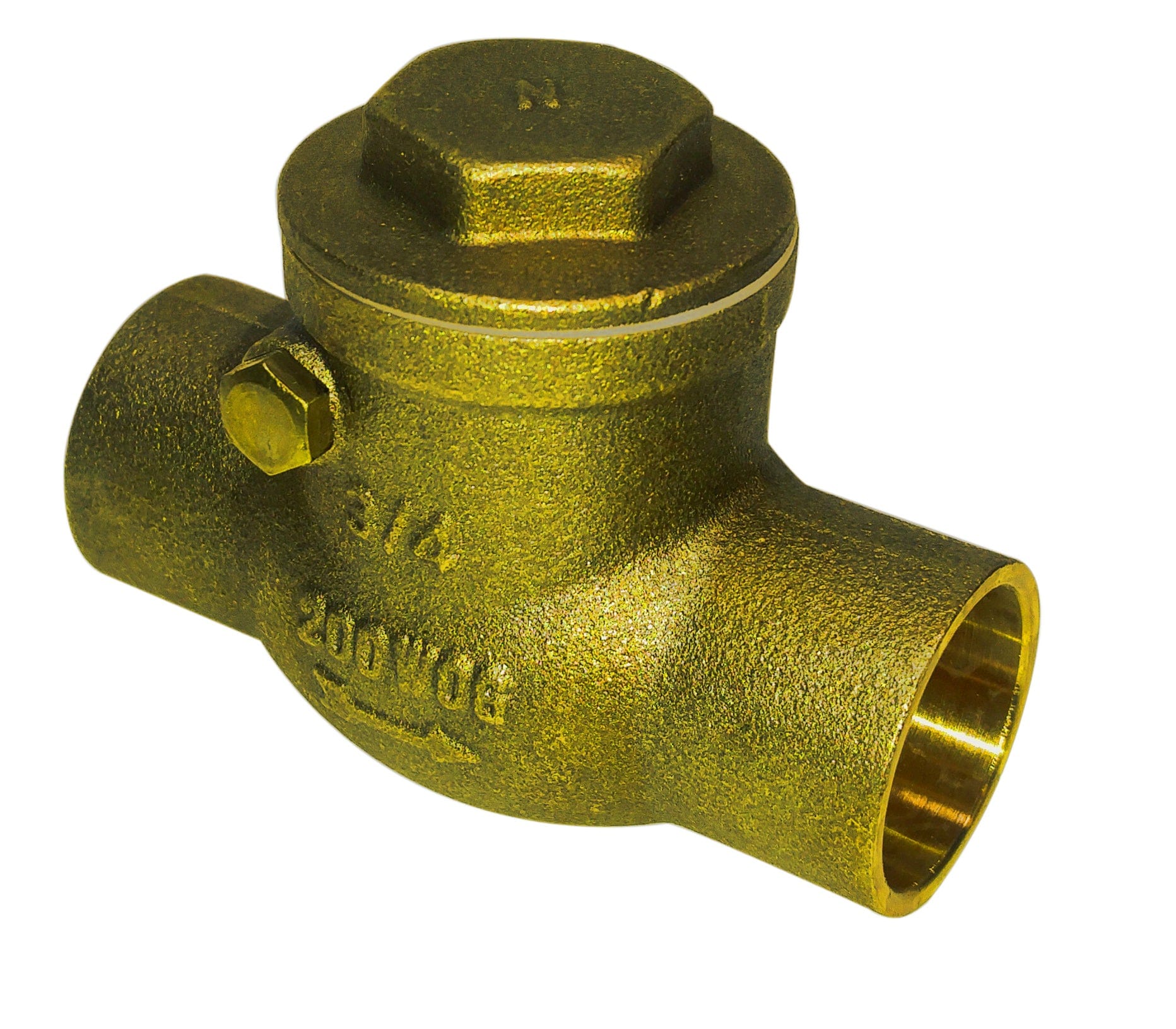 2" LF Brass Swing Check Valve C x C, Lead Free, 200PSI, WOG