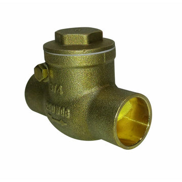 1-1/4" LF Brass Swing Check Valve C x C, Lead Free, 200PSI, WOG