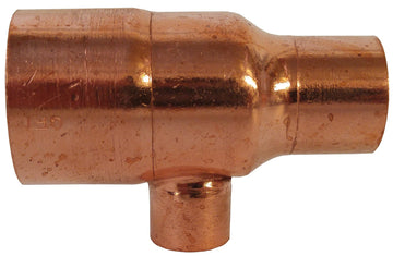 4" x 3" x 2" Reducing Tee C x C x C Copper, Low Lead