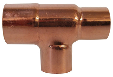 2" x 1-1/4" x 1-1/4" Reducing Tee C x C x C Copper, Low Lead