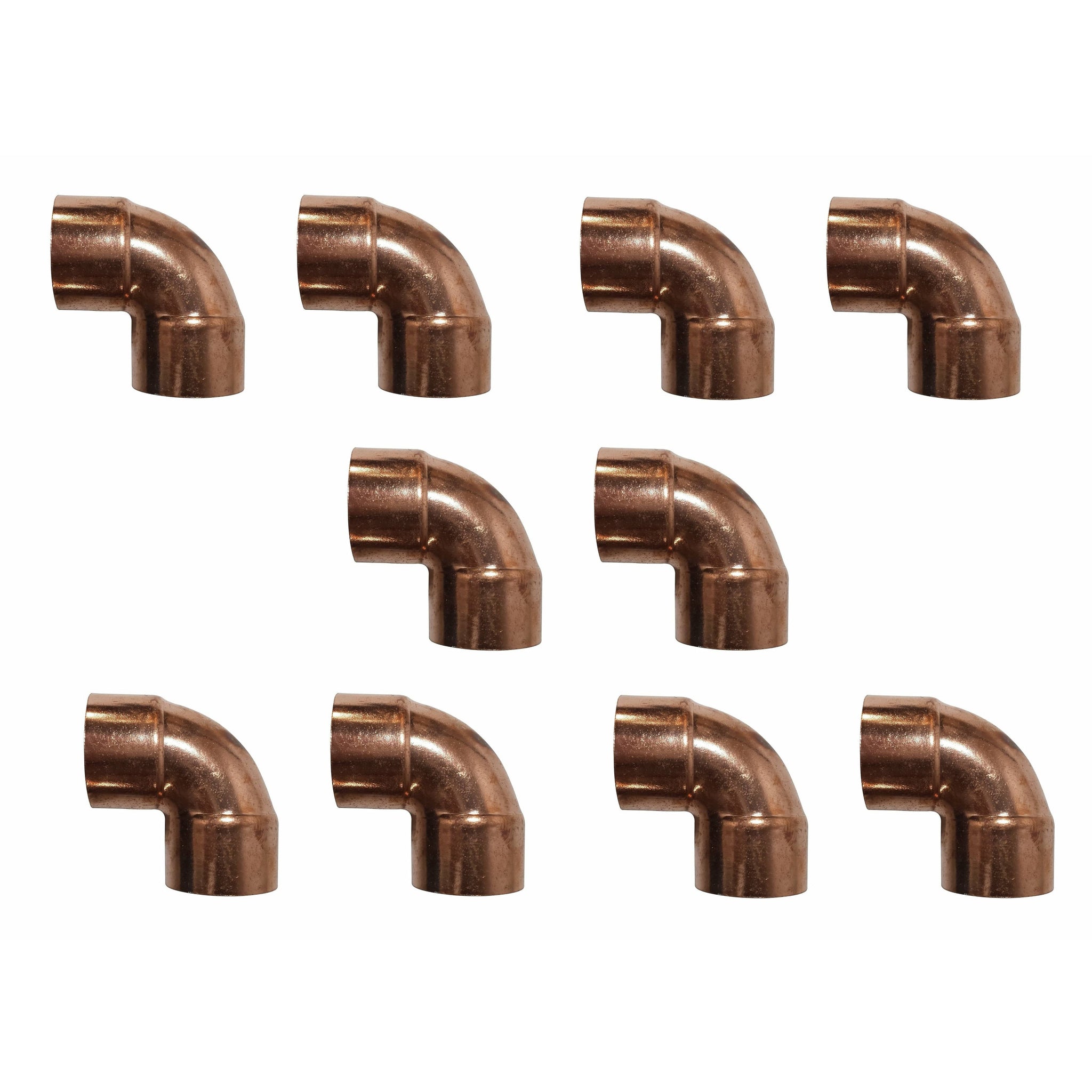 1" 90° Degree Copper Pressure Elbow 10 Pack