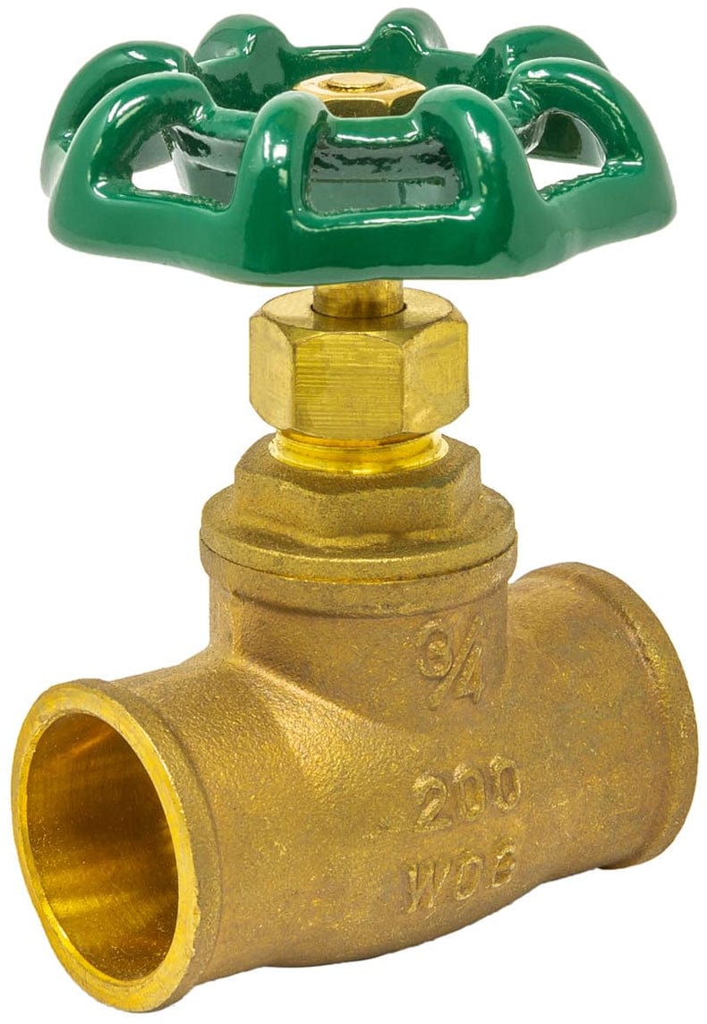 LF Brass Globe Stop Valve Sweat 3/4 compression shut off