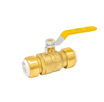 3/4" x 3/4" Push Fit Ball Valve. Lead Free. NSF Certified