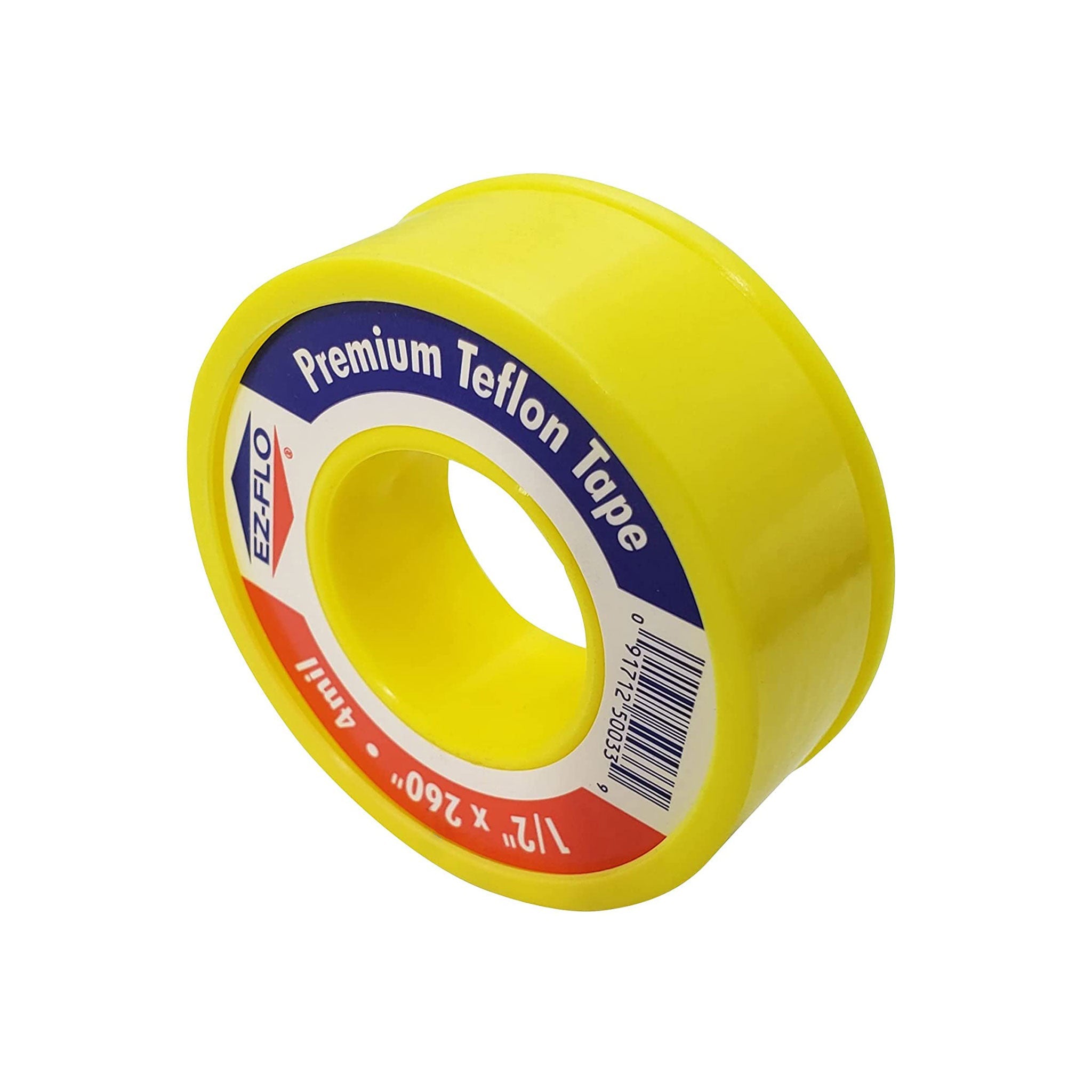 Premium Teflon Tape For Gas Pipe 1/2" x 260" 4 Mil. [10 Pack]