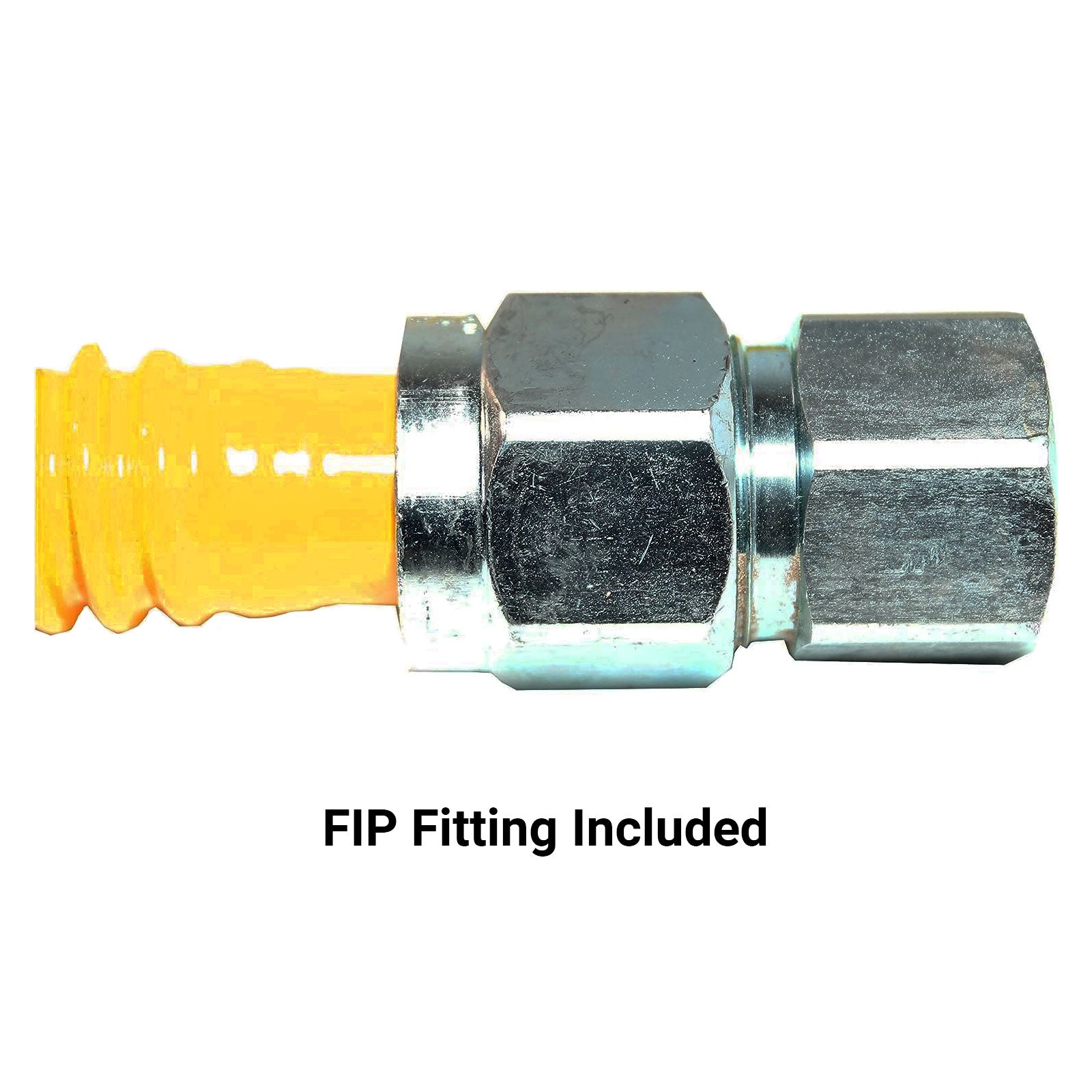 1/2" OD x 60", 1/2" FIP x 1/2" MIP Epoxy Coated Stainless Steel Gas Connector, CSA