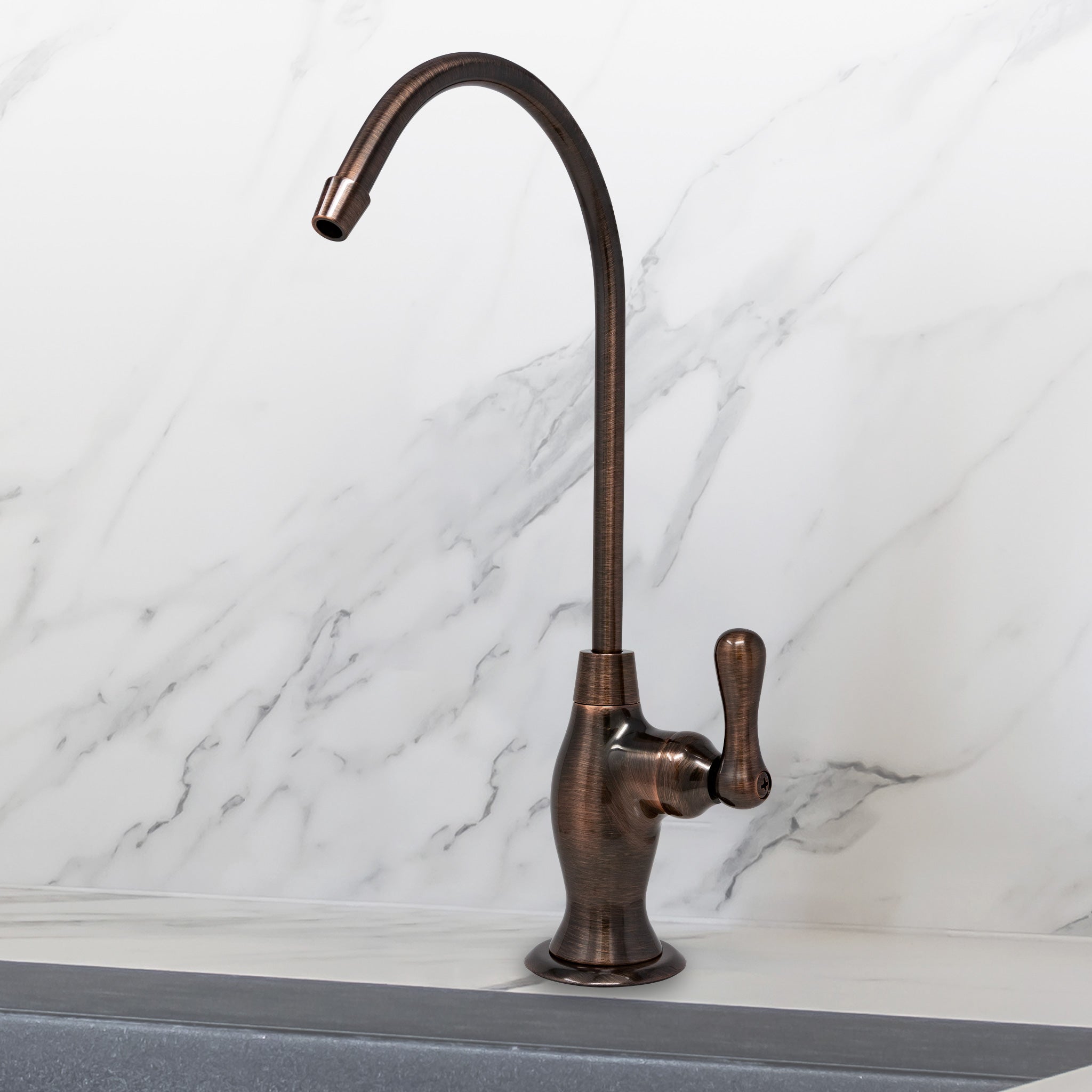 Water Filtration Faucet Vase Style Antique Wine Reverse Osmosis Non Air Gap. Certified by NSF.