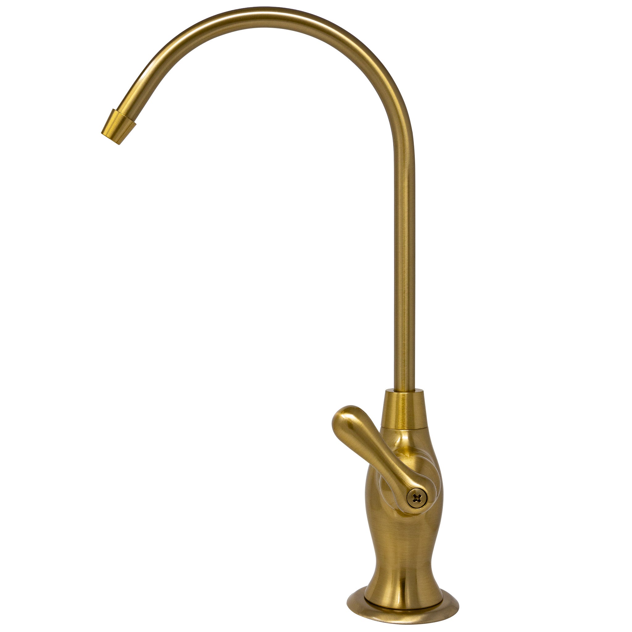 Water Filtration Faucet Vase Style Brushed Gold Reverse Osmosis Non Air Gap. Certified by NSF.