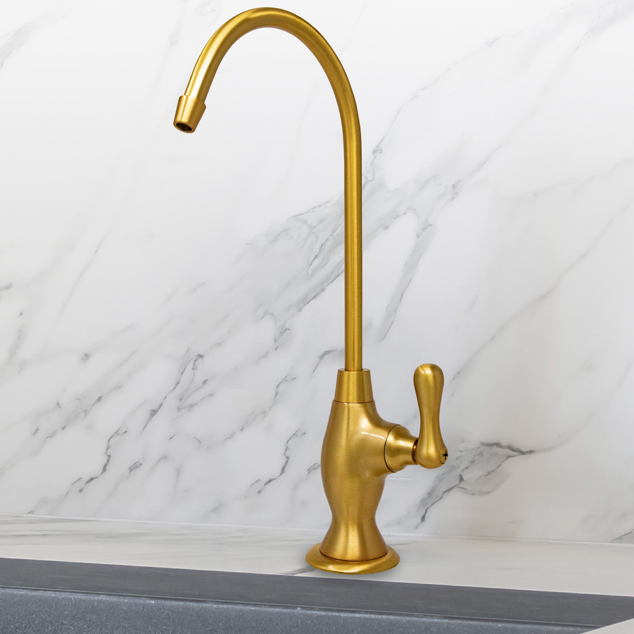 Water Filtration Faucet Vase Style Classic Bronze Solid Brass Reverse Osmosis Non Air Gap.