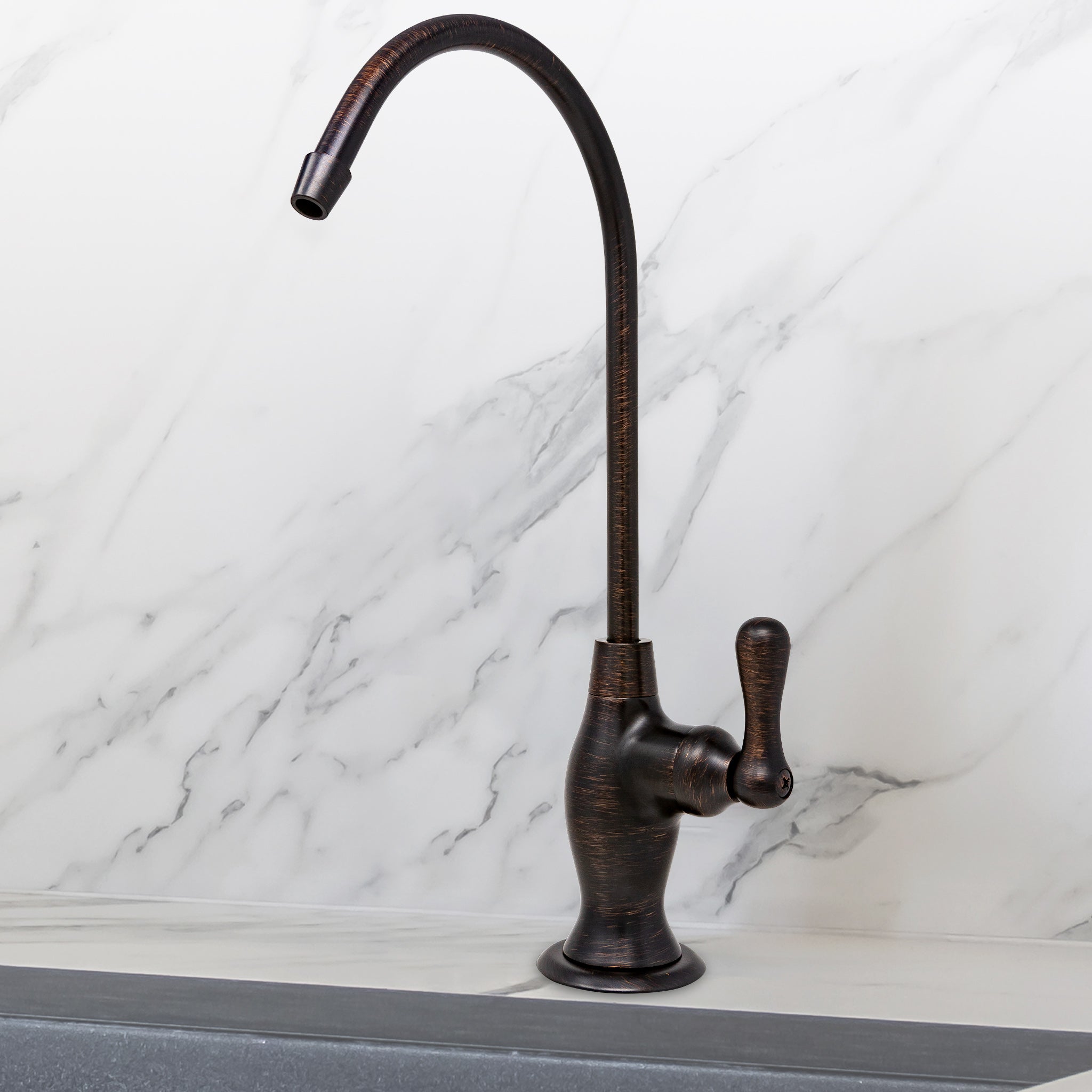 Water Filtration Faucet Vase Style Venetian Bronze Reverse Osmosis Non Air Gap. Certified by NSF.