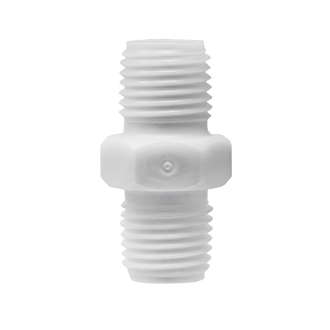 1/4" NPT nylon plastic nipple.