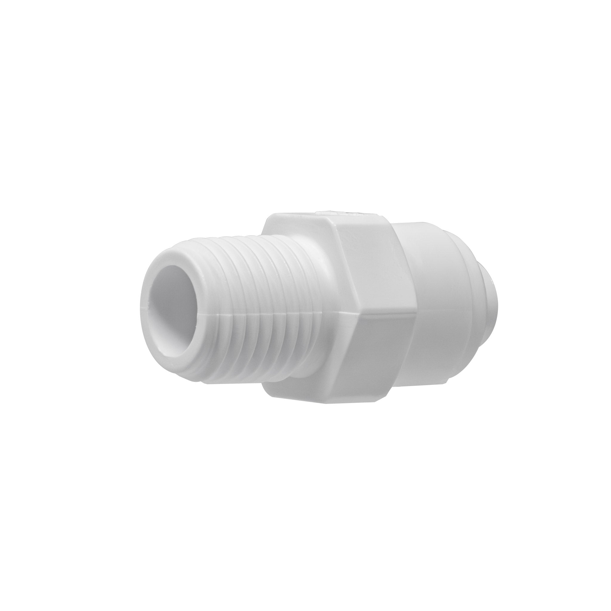 Quick connect male Adapter 1/4" quick connect x 1/8" male thread. Certified by NSF.