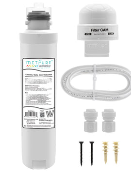 Metpure Quick Twist Water Filter Complete Icemaker Kit 1/4