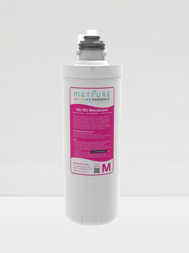 Metpure Versatile High Demand 400GPD Reverse Osmosis Membrane Filter - Magenta Quick Twist Filter (M), 11