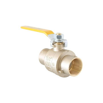 1/2" LF Full Port Brass Ball Valve C x C, Lead Free, UL, FM, 600PSI, WOG