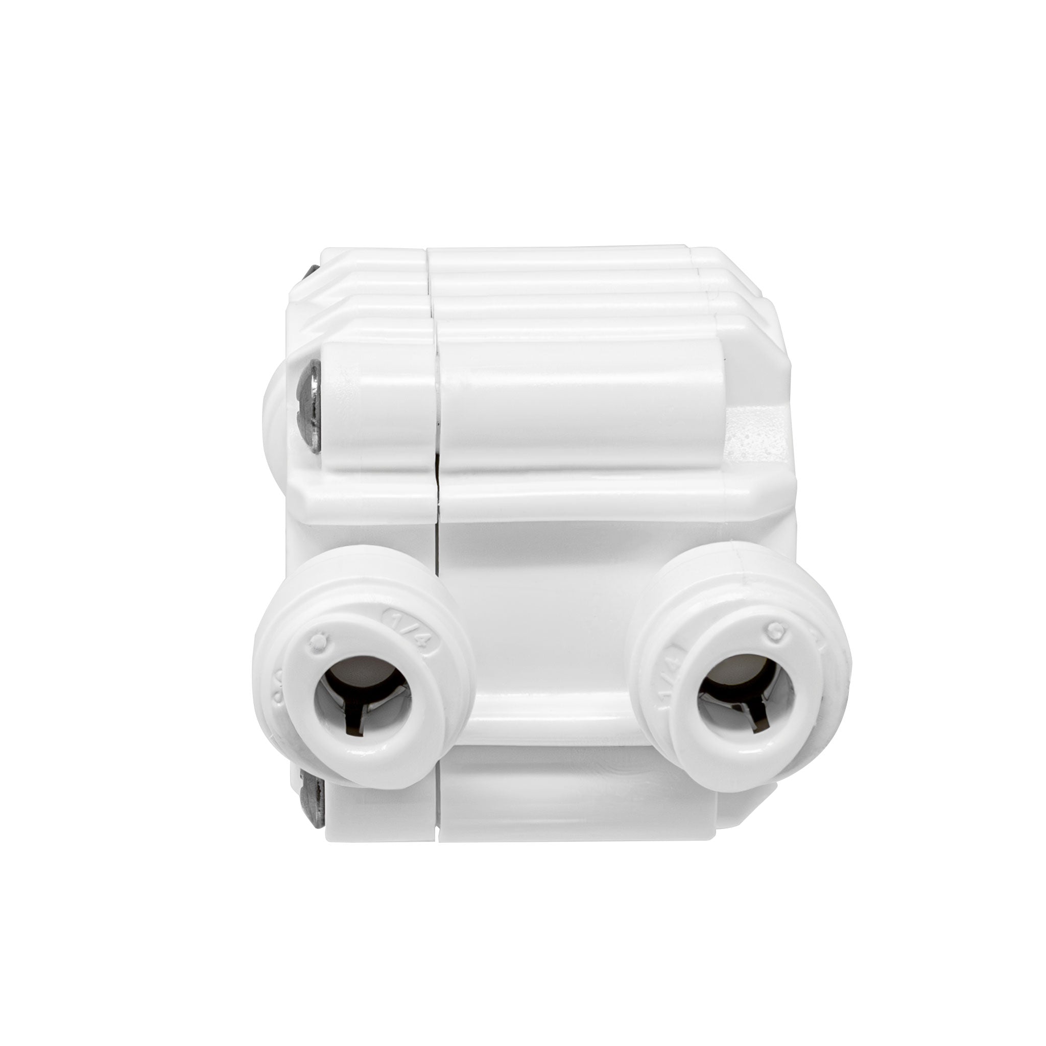 1/4" Auto Shut Off Valve - 4 Port Quick Connect for Water Filtration Systems