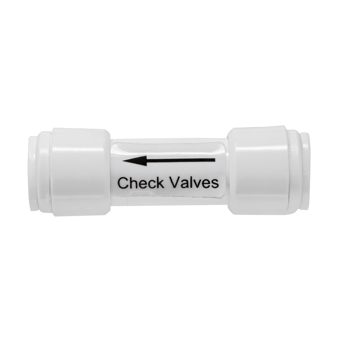 1/4" Quick Connect One Way Check Valve For Reverse Osmosis Water Filtration Systems Or Other Water Appliances (1/4" Quick Connect x 1/4" Quick Connect)