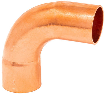 1/4" 90° Street Long Turn Elbow FTG x C Copper, Low Lead