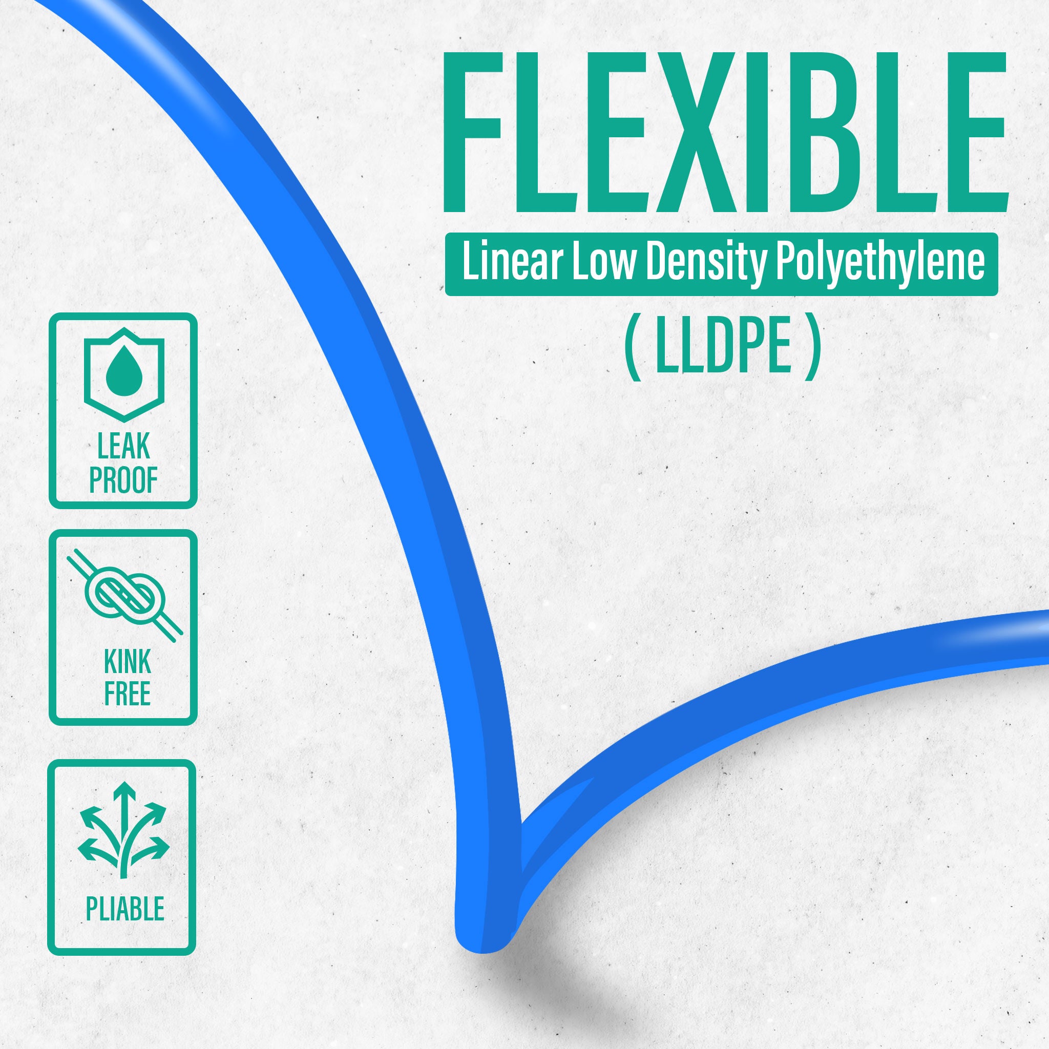 LLDPE 1/4" Tube 25 ft Roll in Metpure Retail Bag. Certified by NSF. For Reverse Osmosis De-ionized Water Filtration Systems, Refrigerators, and Other Appliances. Blue Color