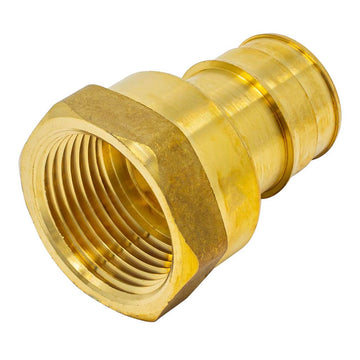 LF Brass 1-1/4" PEX A EXP x 1-1/4" FIP Female Adapter ASTM F1960