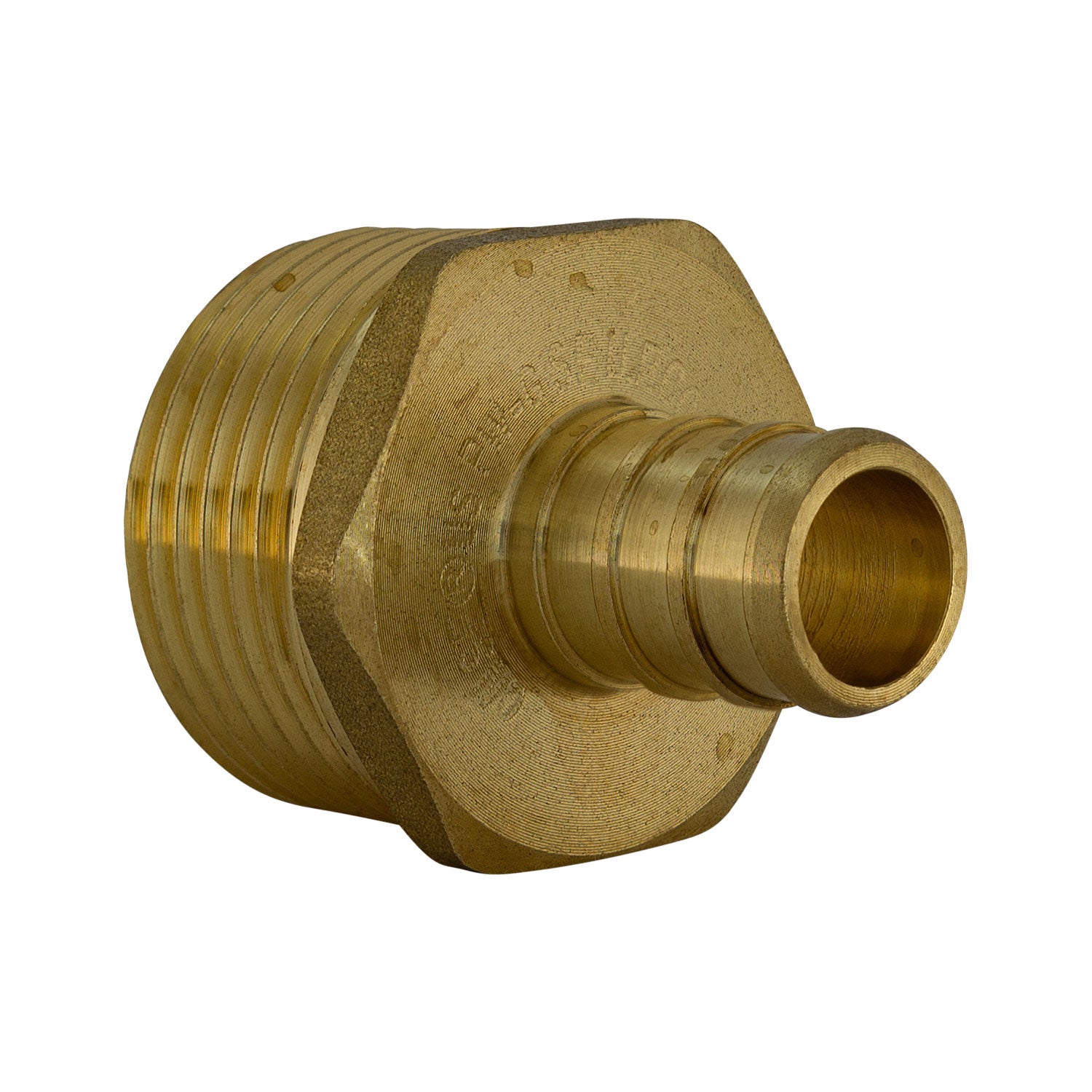 LF Brass 1/2" PEX B x 3/4" MIP Adapter, Barb x MPT