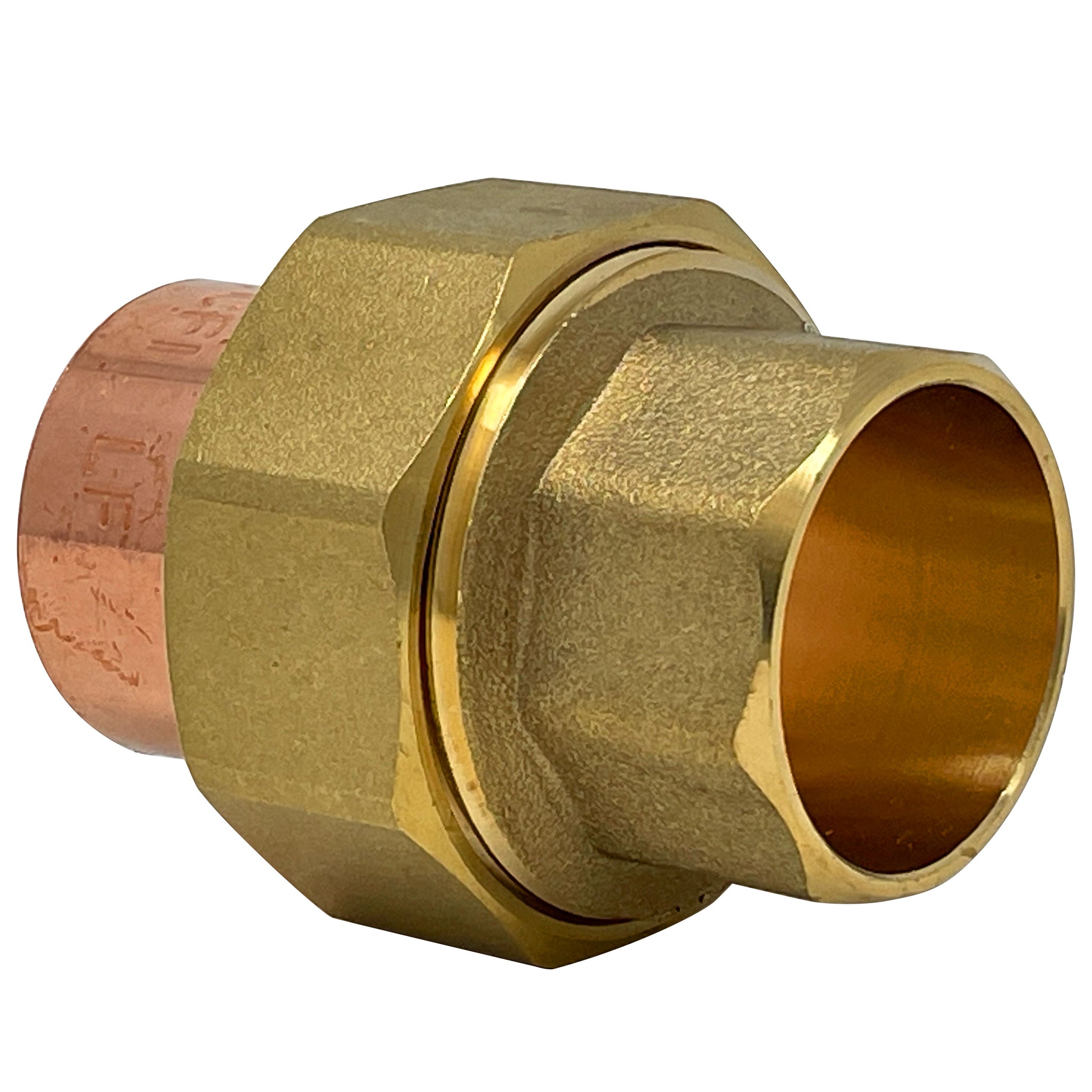 1" Union C x C, Copper + Brass + Brass, Lead Free