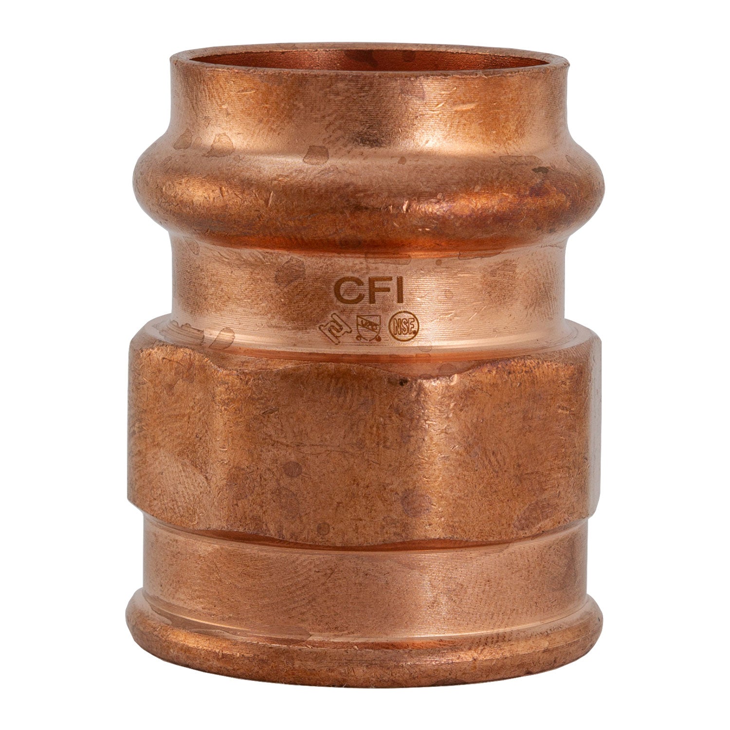 2-1/2" P x FIP Press Copper Female Adapter, Low Lead ProPress Compatible