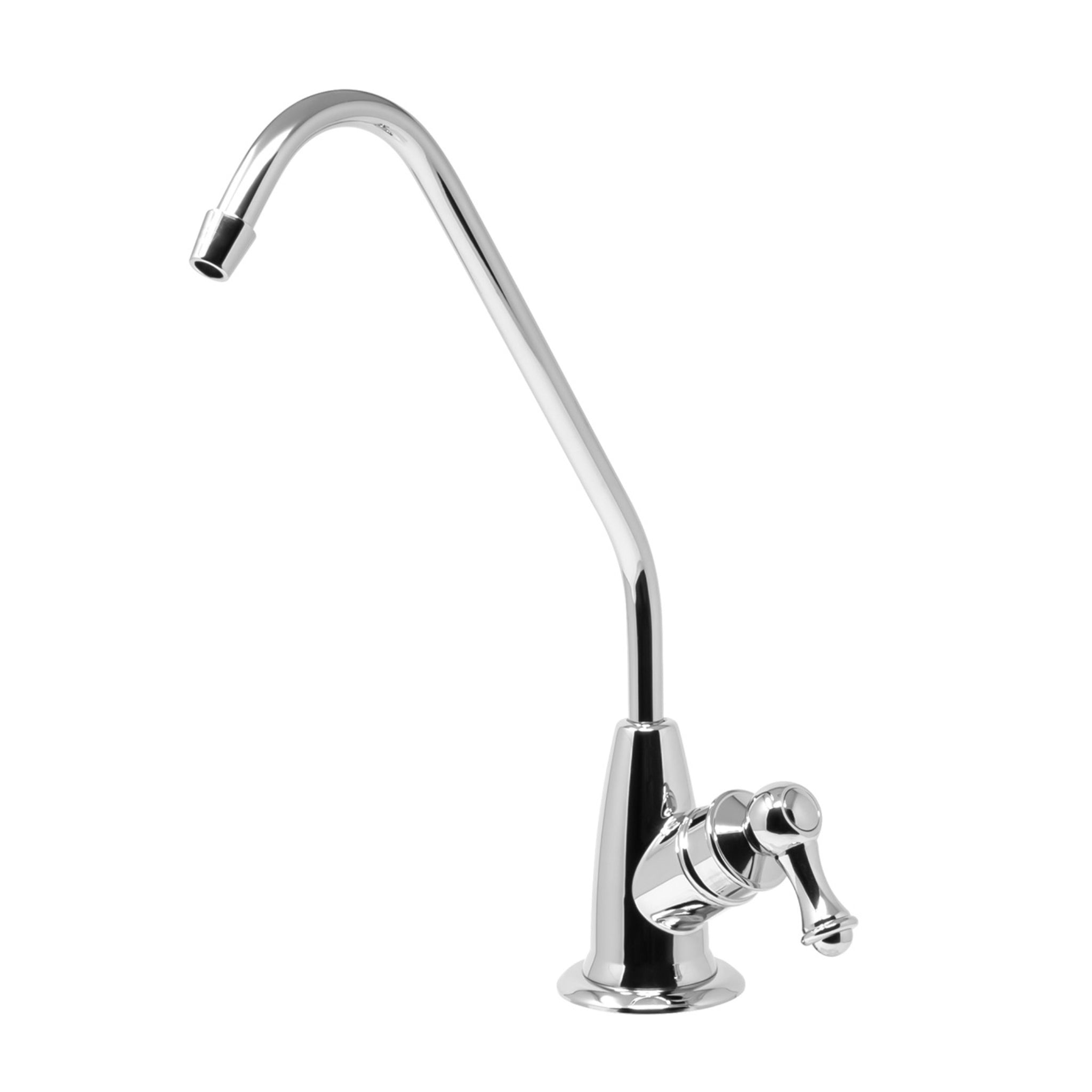 A metpure long reach chrome ro water filtration wholesale faucet.