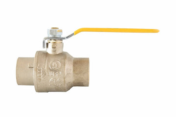 3/4" LF Full Port Brass Ball Valve C x C, Lead Free, UL, FM, 600PSI, WOG