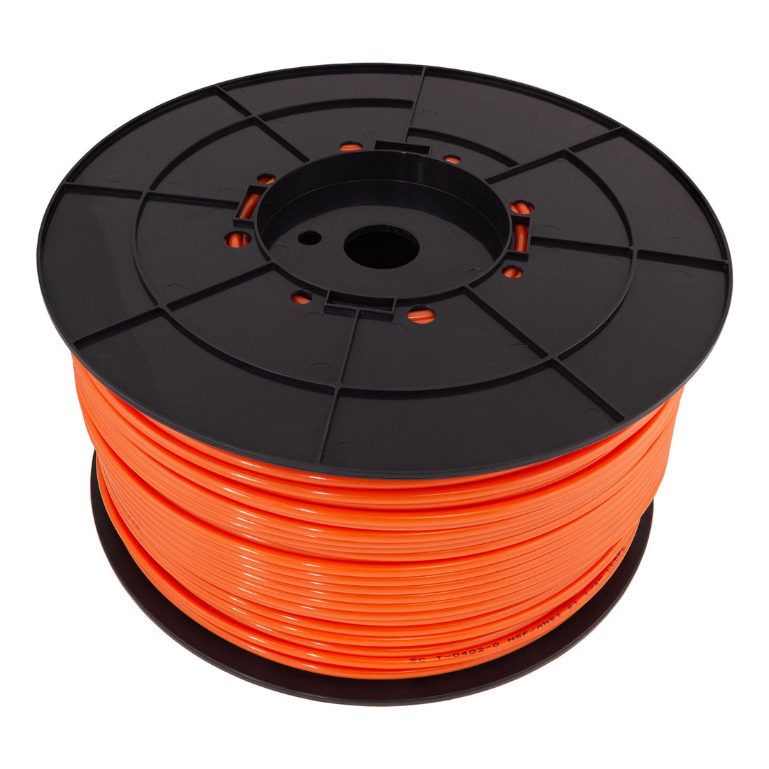 1/4" LLDPE Tube. 1000 FT or 300 M Roll. With Spool. Orange Color. Certified by NSF.