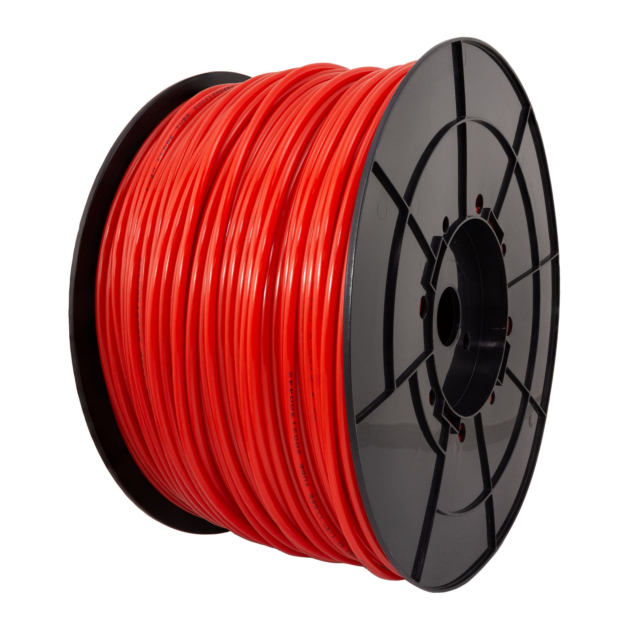 1/4" OD LLDPE Tube. 1000 FT or 300 M Roll. With Spool. Red Color. Certified by NSF.