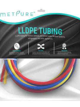 Metpure RO Color Tubing for Reverse Osmosis De-ionized Water Filtration Systems. 1/4