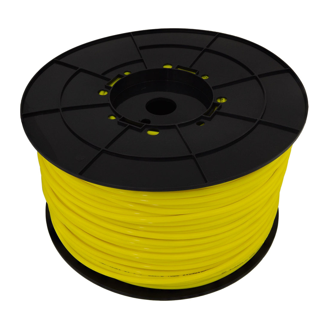 1/4" OD LLDPE Tube. 1000 FT or 300 M Roll. With Spool. Yellow Color. Certified by NSF.