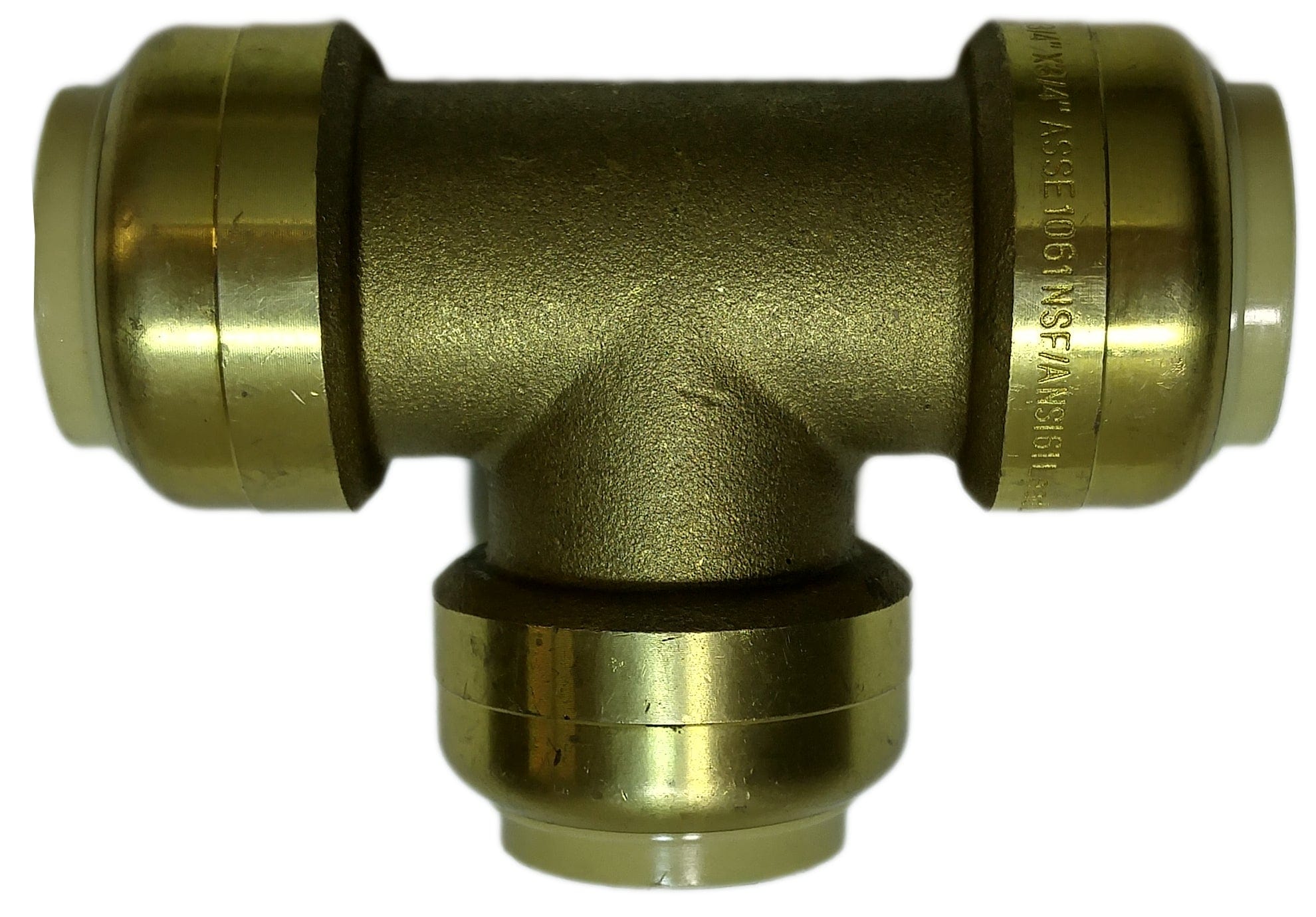 3/4" X 1/2" X 3/4" LF Quick Connect Push Fitting Tee