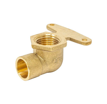 1/2" 90° Hy-Ear Elbow C x F, Cast Brass, Lead Free