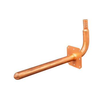 1/2" x 6" Copper Stub Out Elbows with Nailing Strap Crimp x Sweat, Low Lead