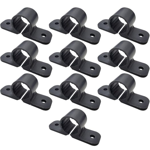 1/2" Plastic 2-Hole Pipe Clamp [10 Pack]