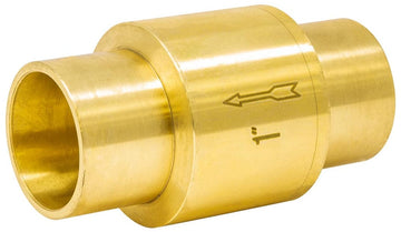 LF In-Line Spring Check Solder 1-1/2", Brass