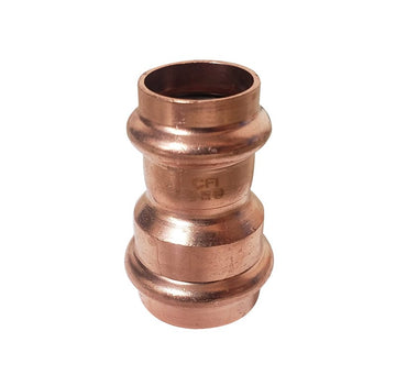 1-1/2" x 1" Press Coupling Reducer, Press x Press, Copper, Low Lead