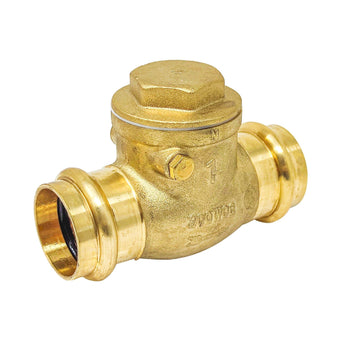 2" Press Ends P x P. Swing Check Valve Lead Free Brass . Pro Press Compatible