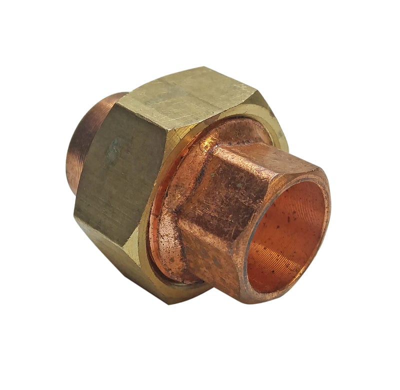 1/2" Union C x C, Copper + Brass + Copper, Lead Free