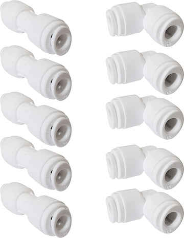 1/4" Quick Connect Union and 1/4" Quick Connect Union Elbows Assortment Pack (10 Pack)