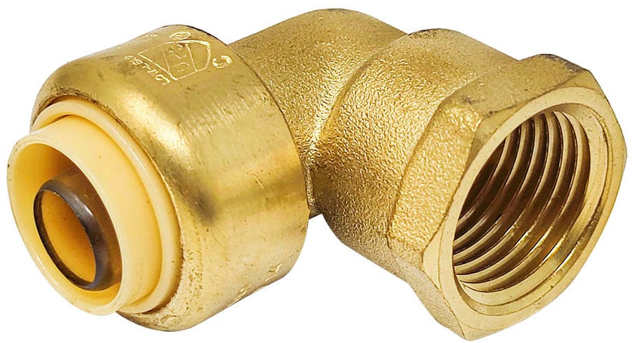 LF Quick Connect Push Fitting FIP 90 Elbow 3/4"