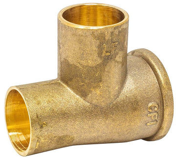 1/2" Service Tee C x F x C, Cast Brass, Lead Free