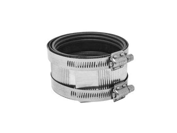 1-1/2" No-Hub Coupling with Stainless Steel Band and Clamps