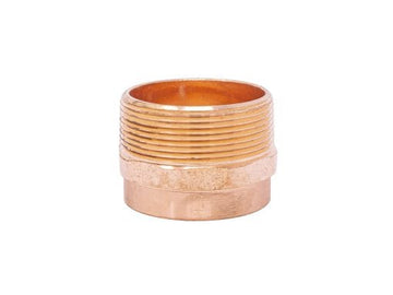 1-1/2" DWV Copper Male Adapter, Wrought Copper