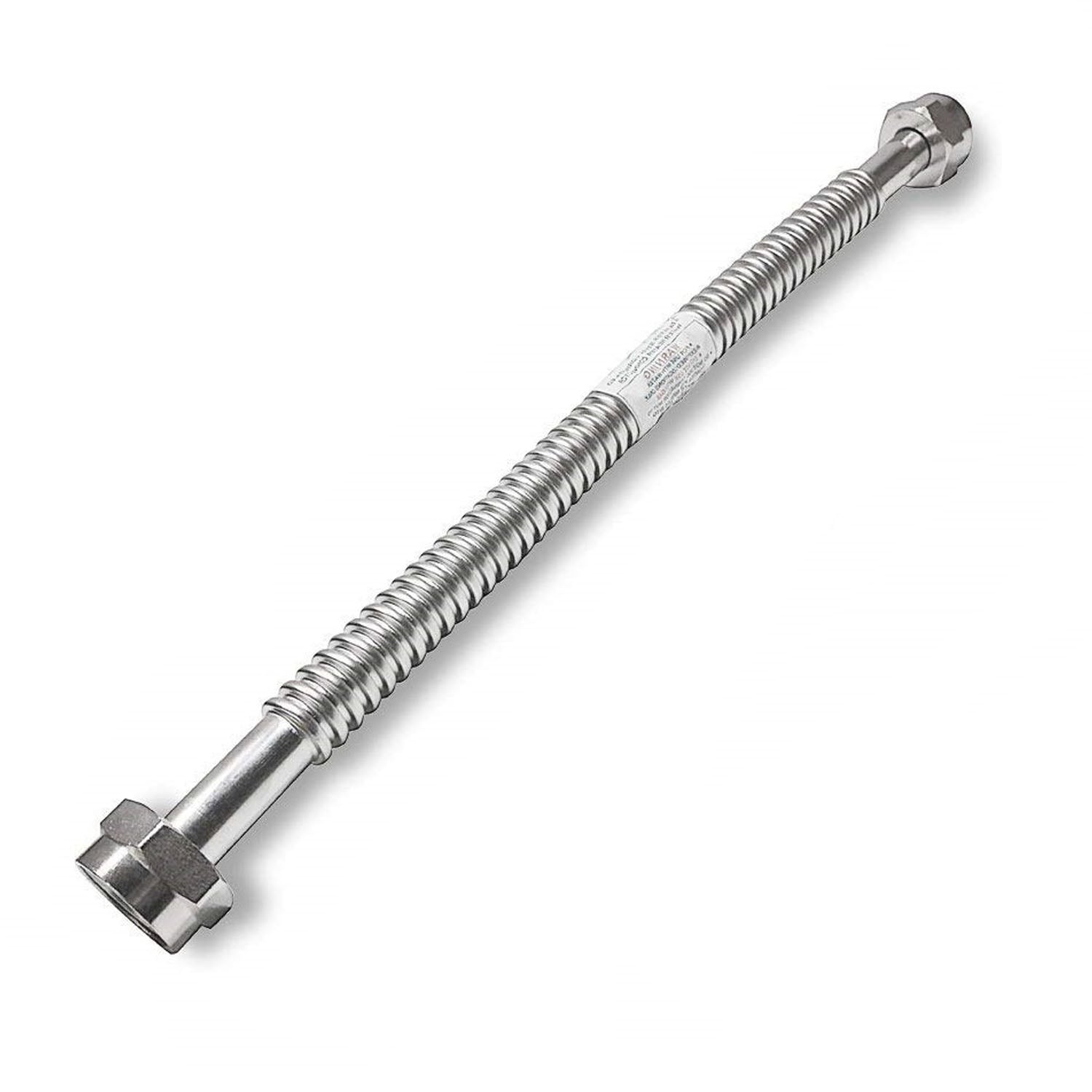 18" x 1" Stainless Steel Water Flex Connector