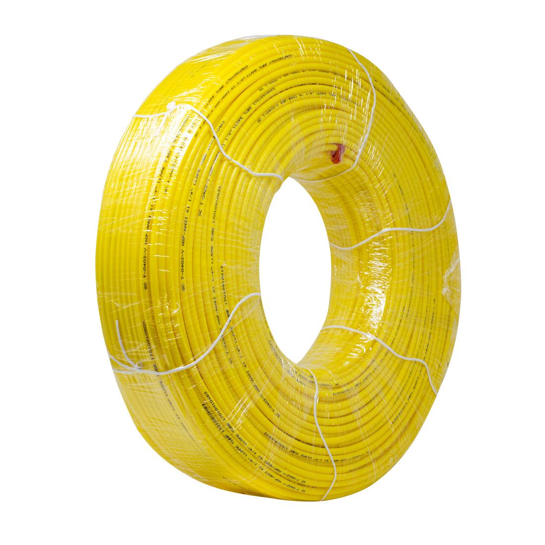 1/4" LLDPE Tube. 1000 FT or 300 M Roll. No spool. Yellow Color. Certified by NSF.