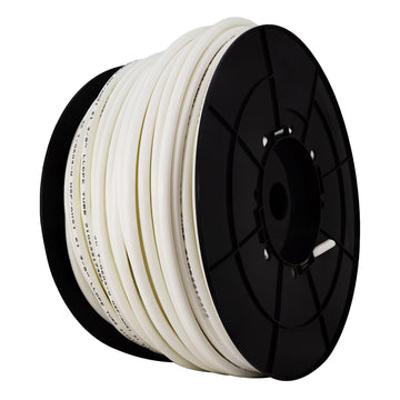 3/8" LLDPE Tube. 500 FT or 150 M Roll. With Spool. White Color. Certified by NSF.