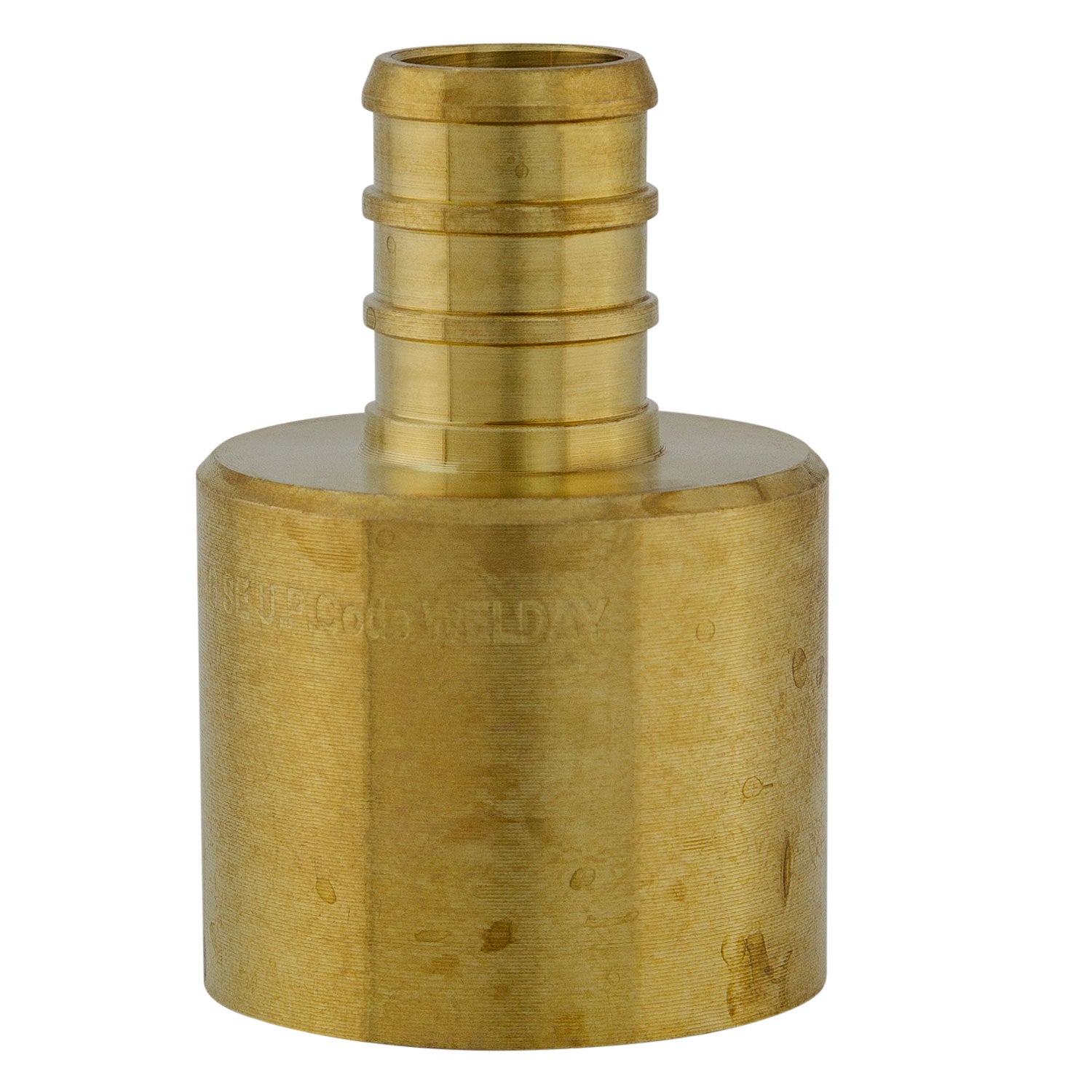 3/4" PEX B Crimp x 1" C Lead Free Brass Fitting Female Sweat Adapter, ASTM F1807