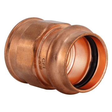 1-1/4" P x 1" FIP Press Copper Female Reducer Adapter, Low Lead ProPress Compatible